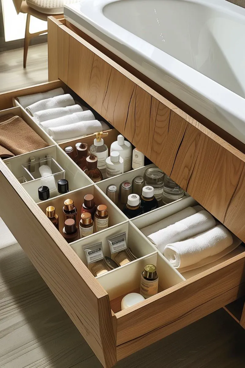 organizer cassetti bagno